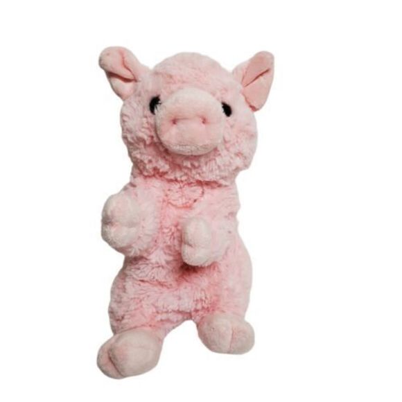 Aurora Plush Pink Pig Hand Puppet Soft Stuffed Animal Toy - Picture 1 of 4